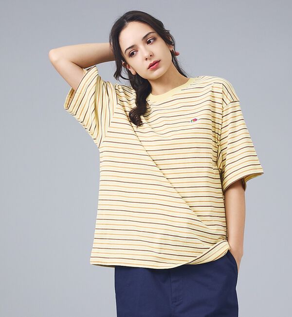 ABAHOUSE「【FRUIT OF THE LOOM/フルーツ・オブ・ザ・ルーム】ピーチ起毛ボー」|Tシャツ・カットソー|イエロー