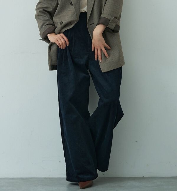 abahouse mavie「【ベッキーコラボ】コールカーブパンツ」|その他|ダークネイビー