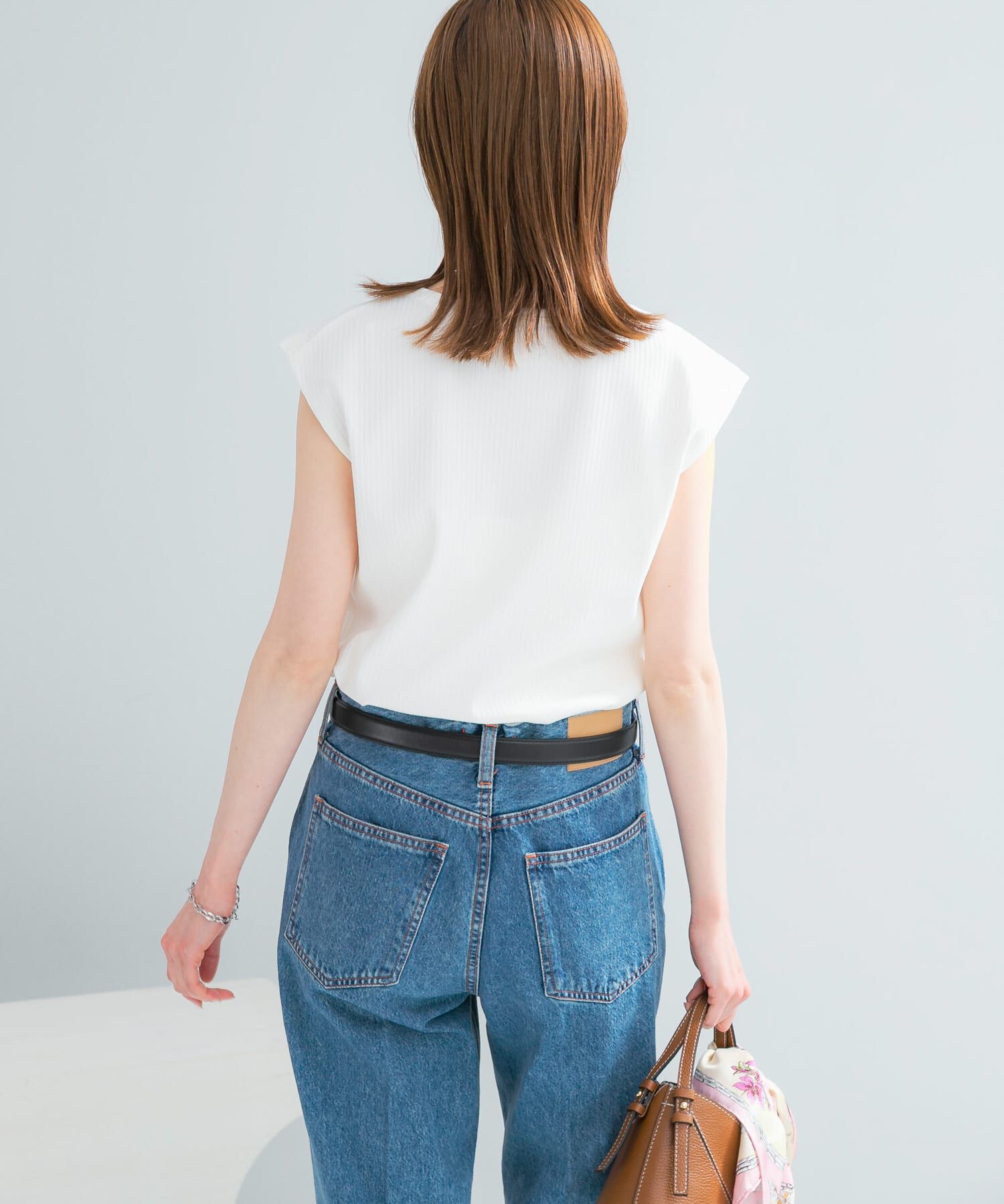 URBAN RESEARCH ROSSO「汗染防止 フレンチリブTシャツ」|Tシャツ・カットソー|