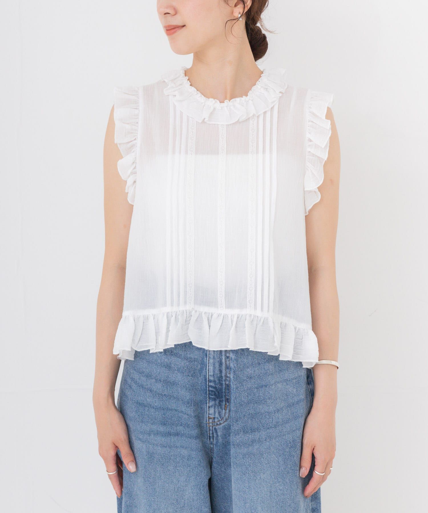 URBAN RESEARCH「Picchi Nia　PETAL WHITE」|シャツ・ブラウス|