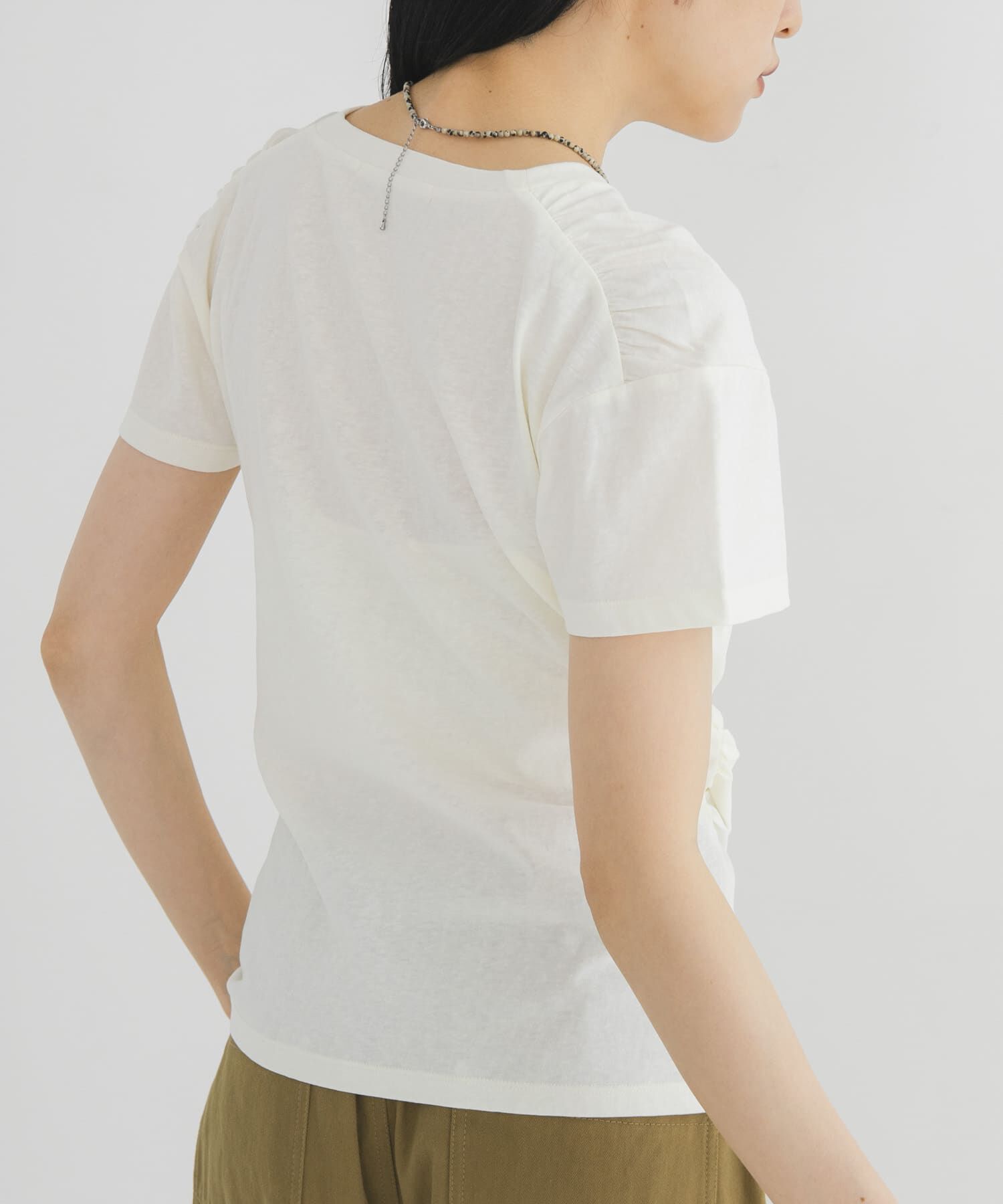  「ドレーププリントTEE」|Tシャツ・カットソー|