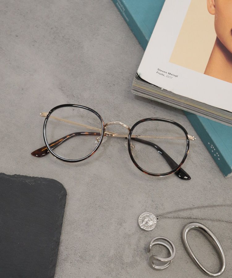 AMERICAN HOLIC「【UVカット】ボストングラス」|その他|Brown