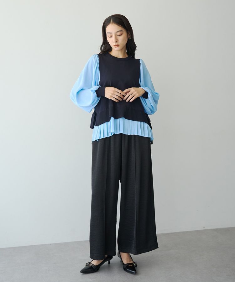 Editt by YECCA VECCA「ビンテージサテンワイドパンツ」|その他|