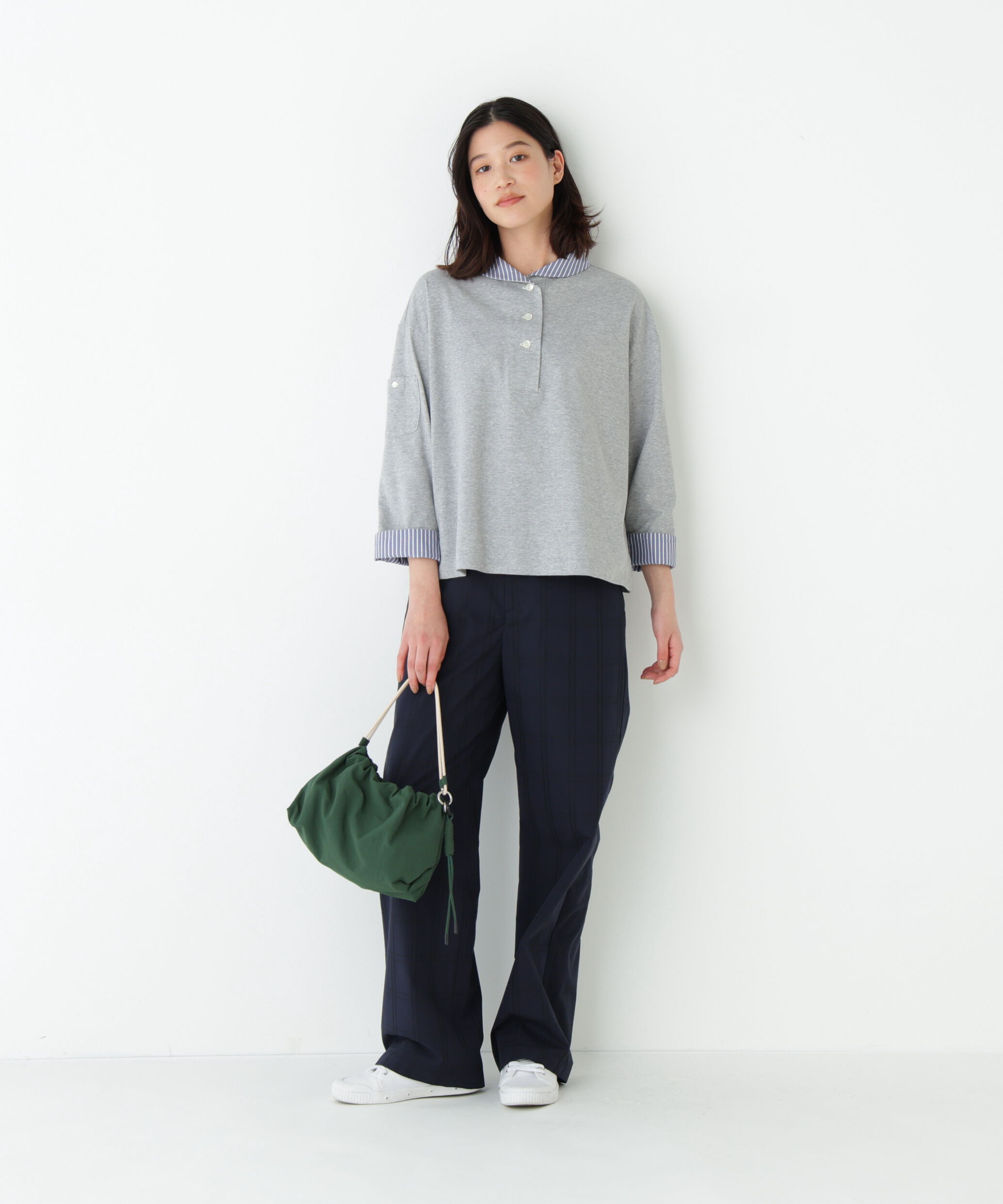  「◆≪ウォッシャブル≫先染めチェックストレートパンツ」|その他|