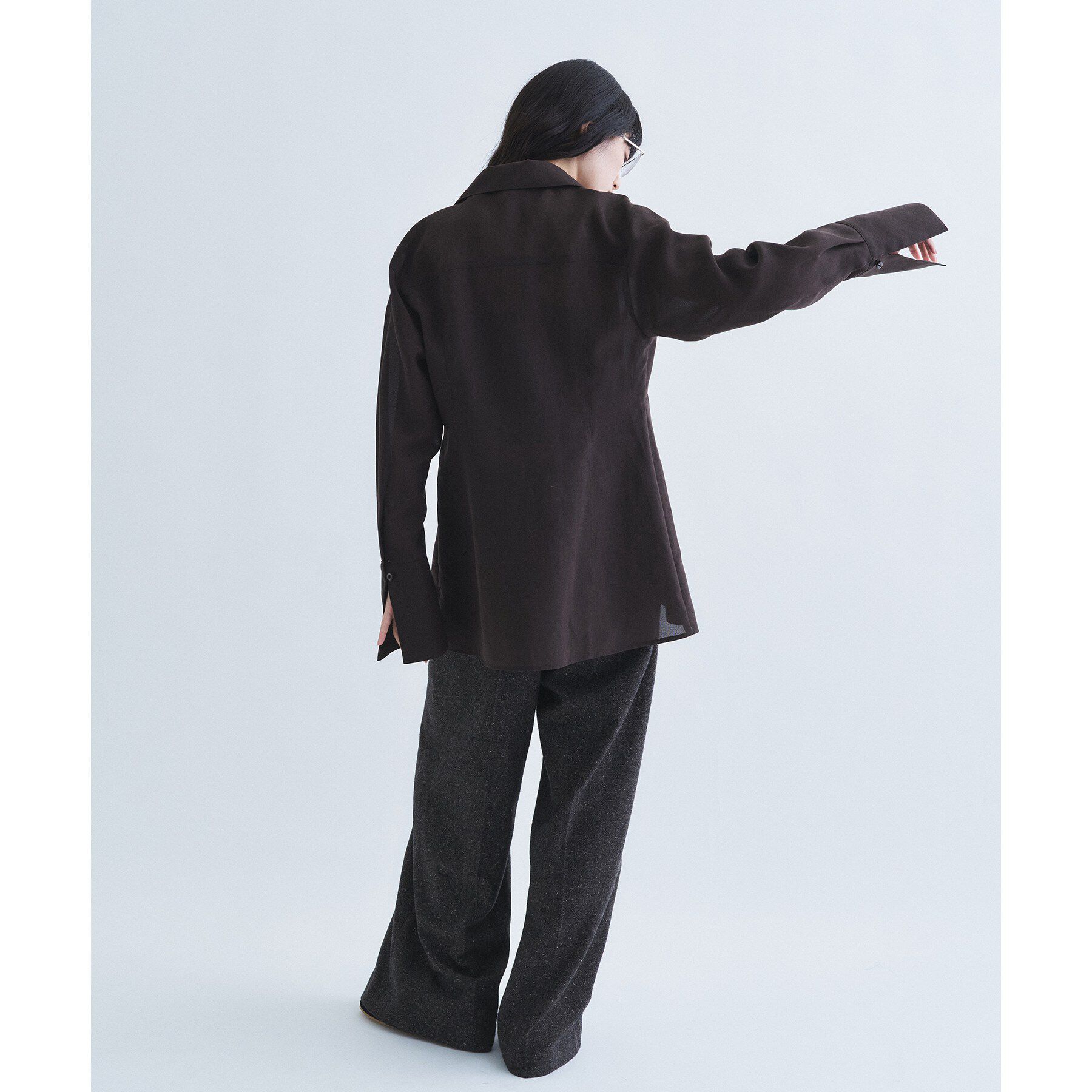 CODE A「sheer form zip shirts」|シャツ・ブラウス|