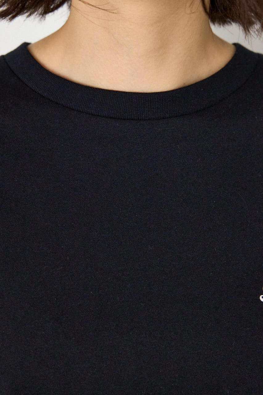 RODEO CROWNS「フラワースクリプトロゴ5分袖Tシャツ」|Tシャツ・カットソー|