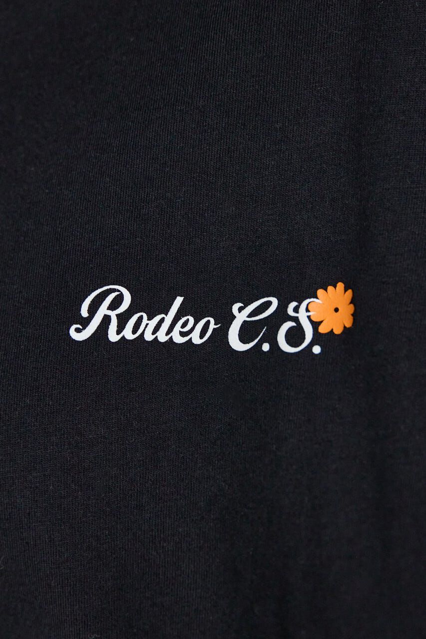 RODEO CROWNS「フラワースクリプトロゴ5分袖Tシャツ」|Tシャツ・カットソー|