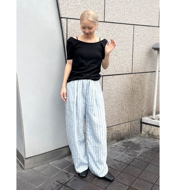 Ungrid「ストライプルーズパンツ」|その他|