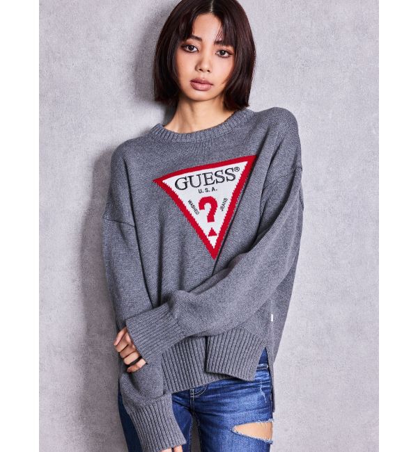 GYDA「GUESS GJ LS CN BIG TRIANGLE SWTR」|ニット・セーター|