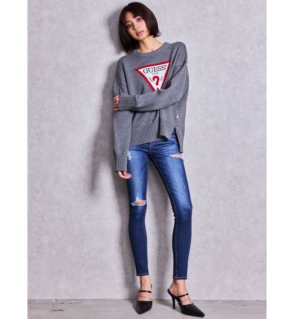 GYDA「GUESS GJ LS CN BIG TRIANGLE SWTR」|ニット・セーター|