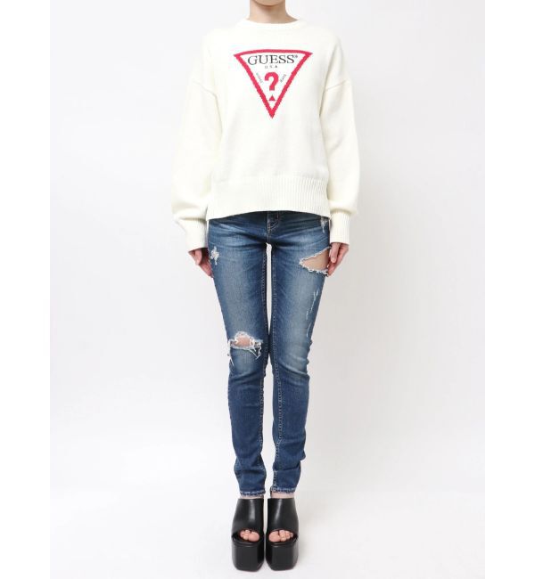 GYDA「GUESS GJ LS CN BIG TRIANGLE SWTR」|ニット・セーター|