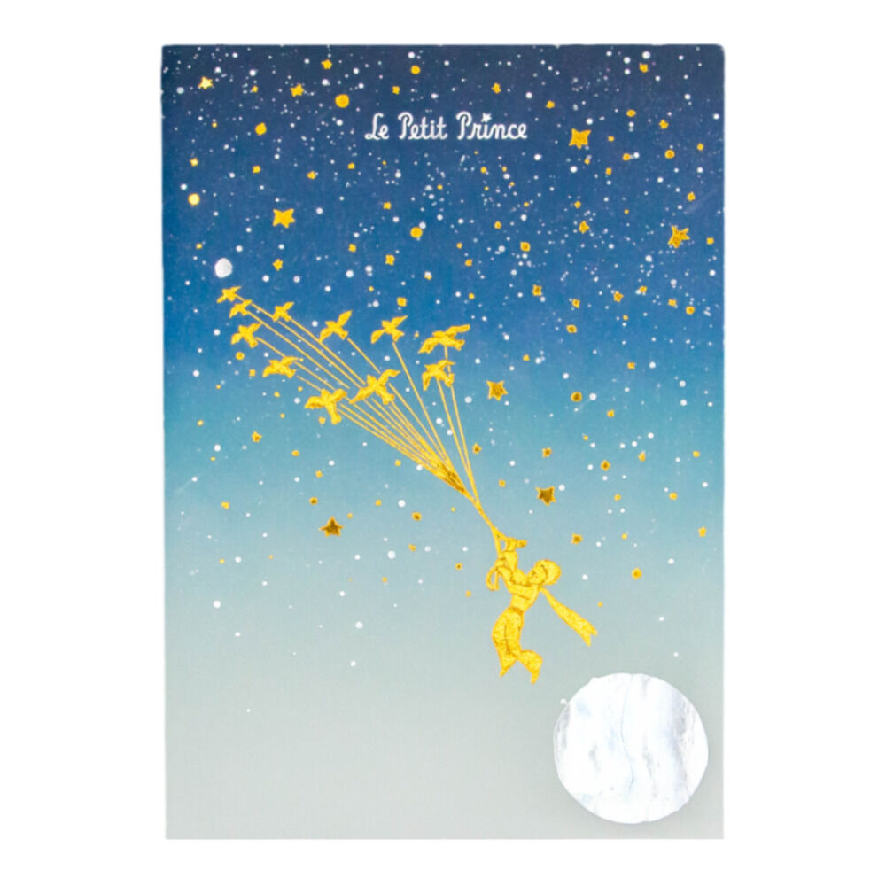 BACKYARD FAMILY「a6 ノート かわいい 日本製 通販 ROKKAKU 星の王子さま ミニノート 無地 メモ帳」|その他|ブルー1