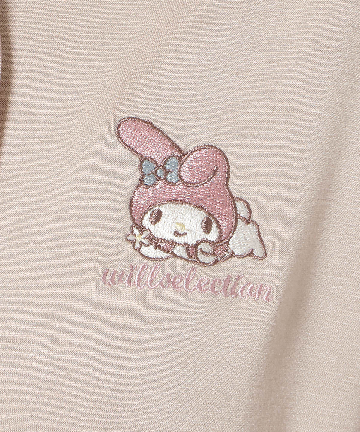 WILLSELECTION「WILLSELECTION&times;マイメロディ＆クロミ 刺繍フリルフードパーカーワンピース」|ワンピース|