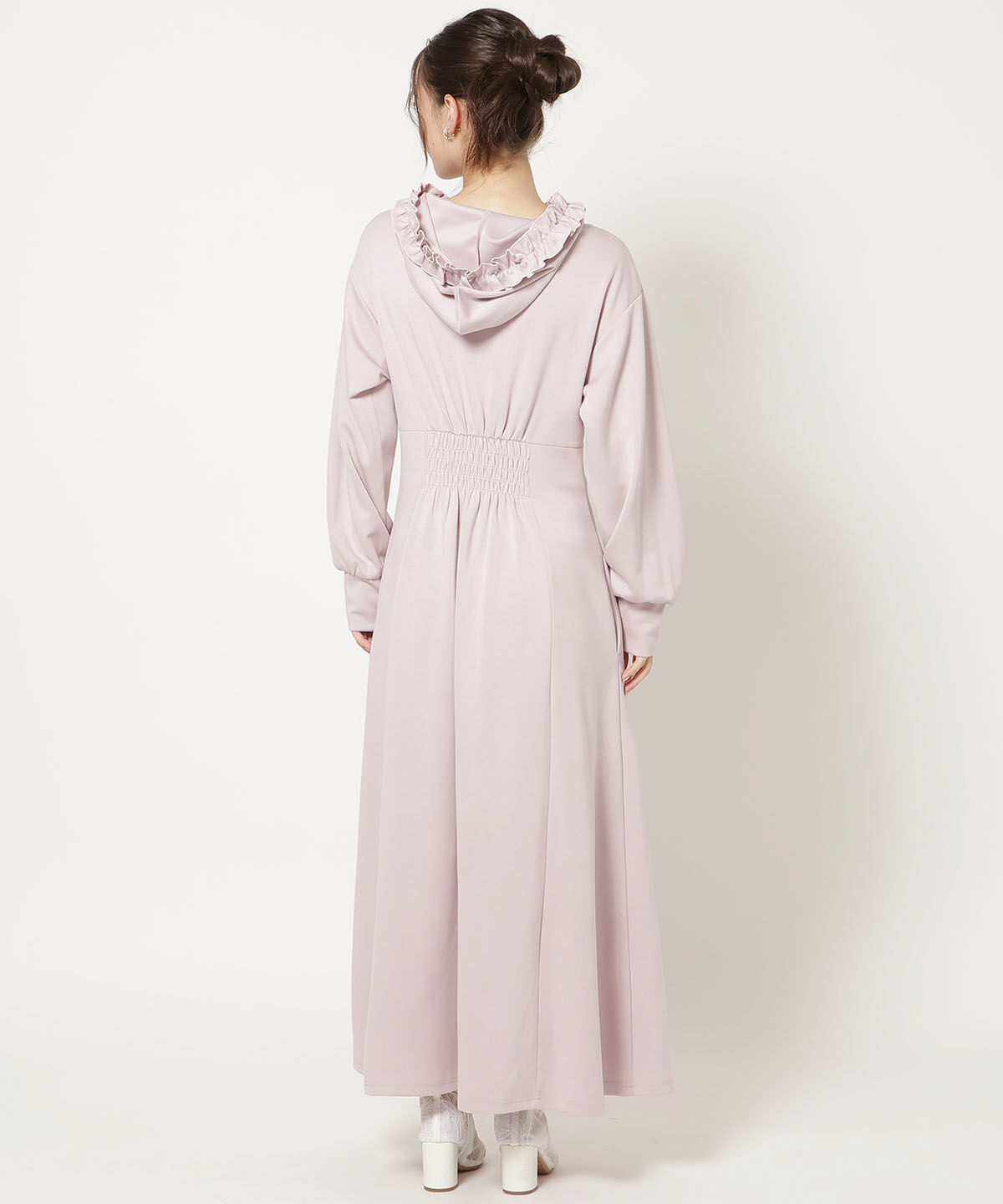 WILLSELECTION「WILLSELECTION&times;マイメロディ＆クロミ 刺繍フリルフードパーカーワンピース」|ワンピース|
