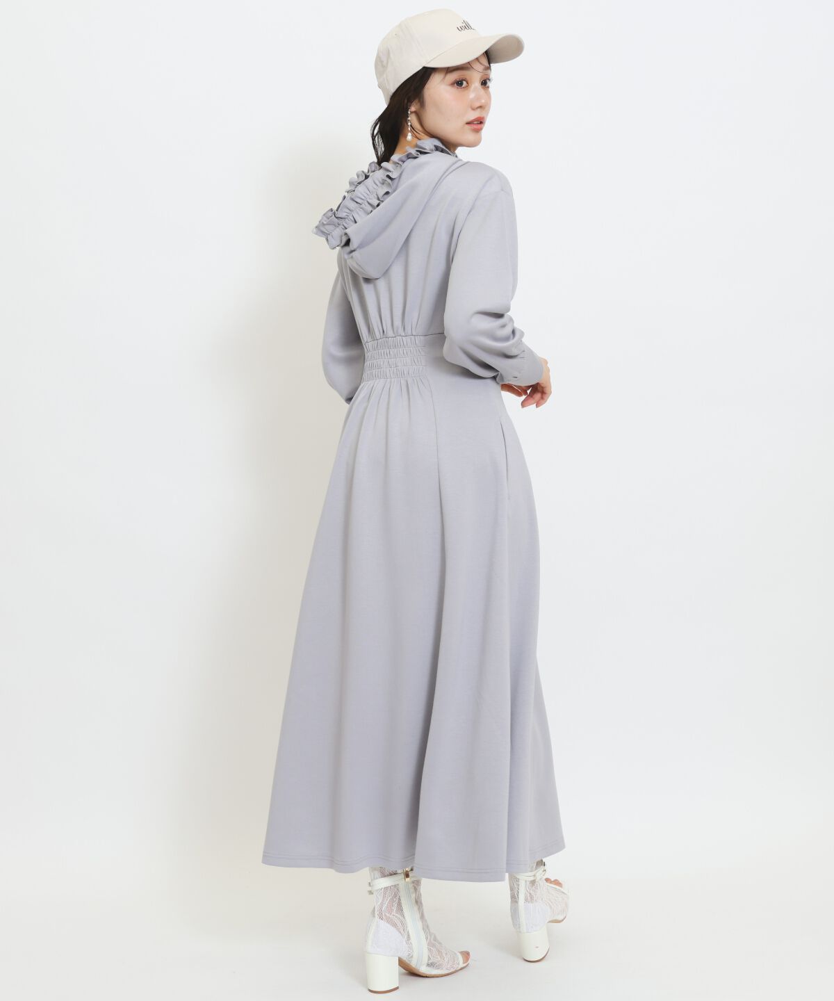 WILLSELECTION「WILLSELECTION&times;マイメロディ＆クロミ 刺繍フリルフードパーカーワンピース」|ワンピース|