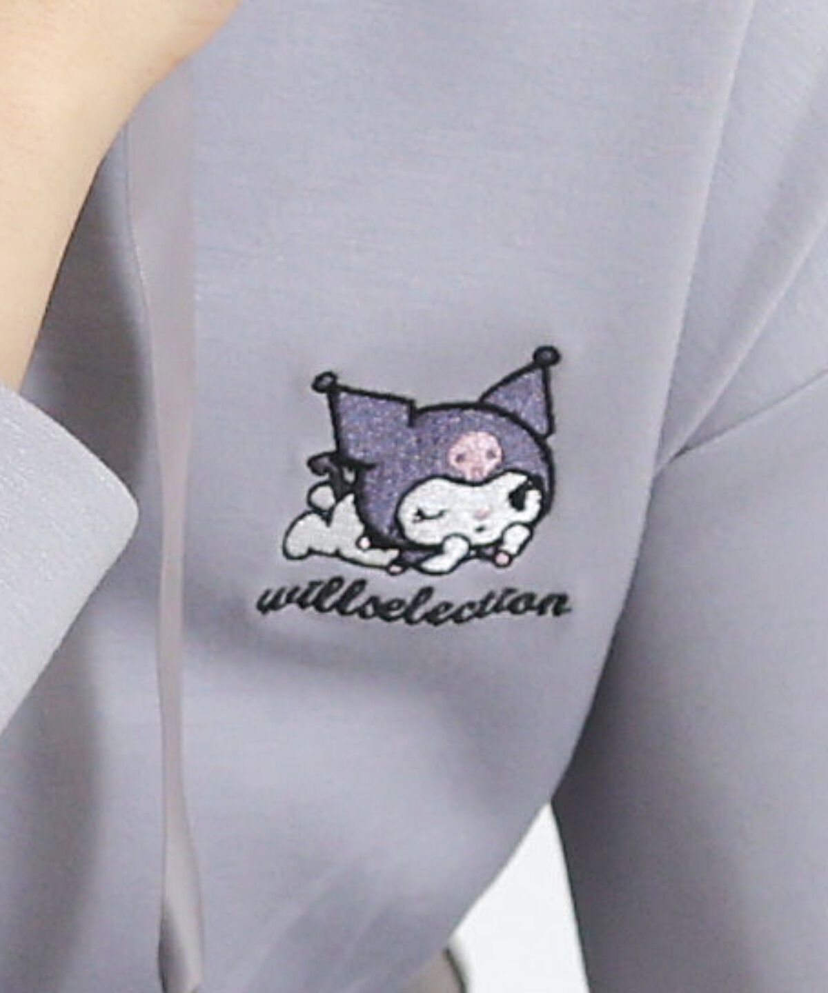 WILLSELECTION「WILLSELECTION&times;マイメロディ＆クロミ 刺繍フリルフードパーカーワンピース」|ワンピース|