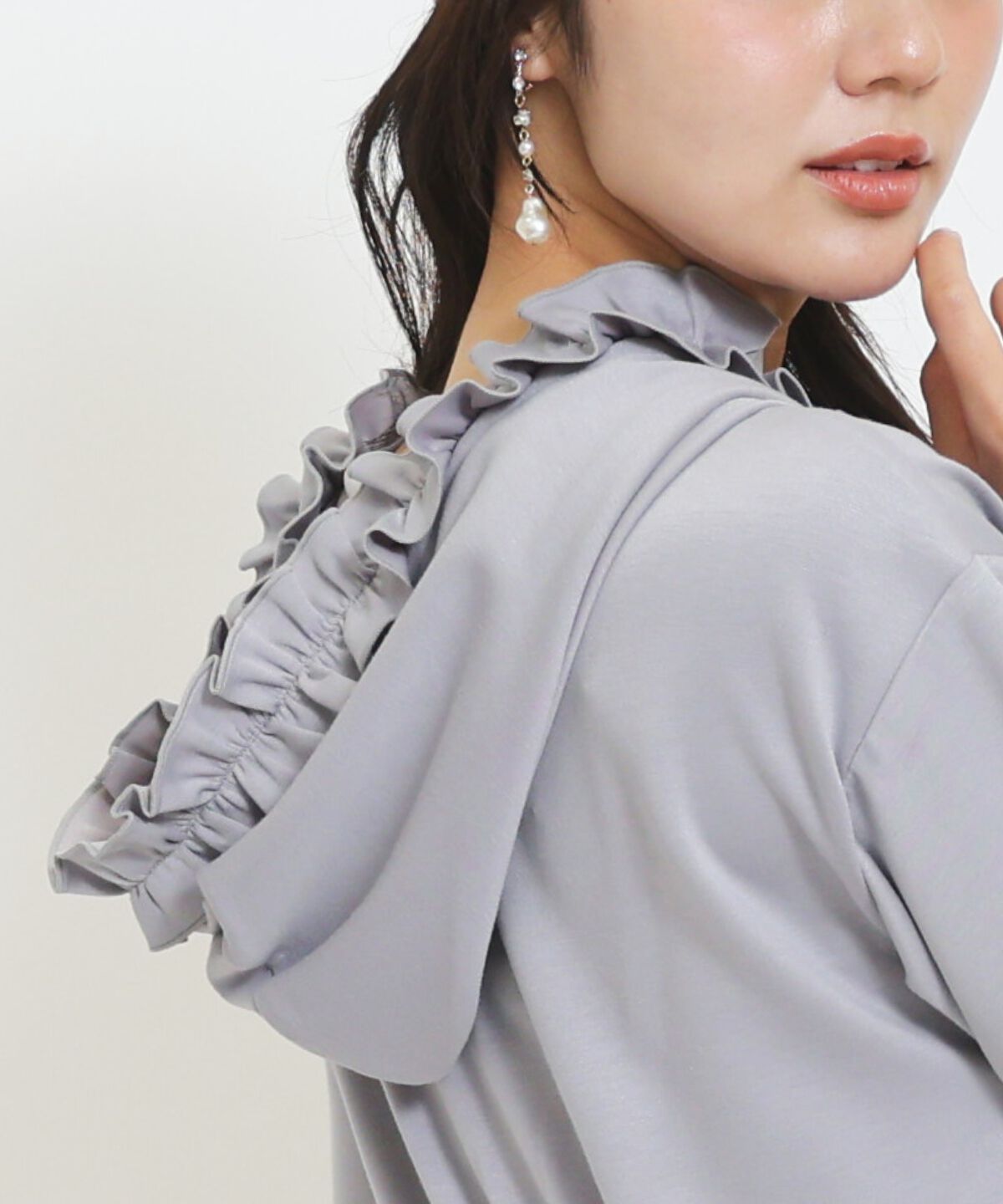 WILLSELECTION「WILLSELECTION&times;マイメロディ＆クロミ 刺繍フリルフードパーカーワンピース」|ワンピース|