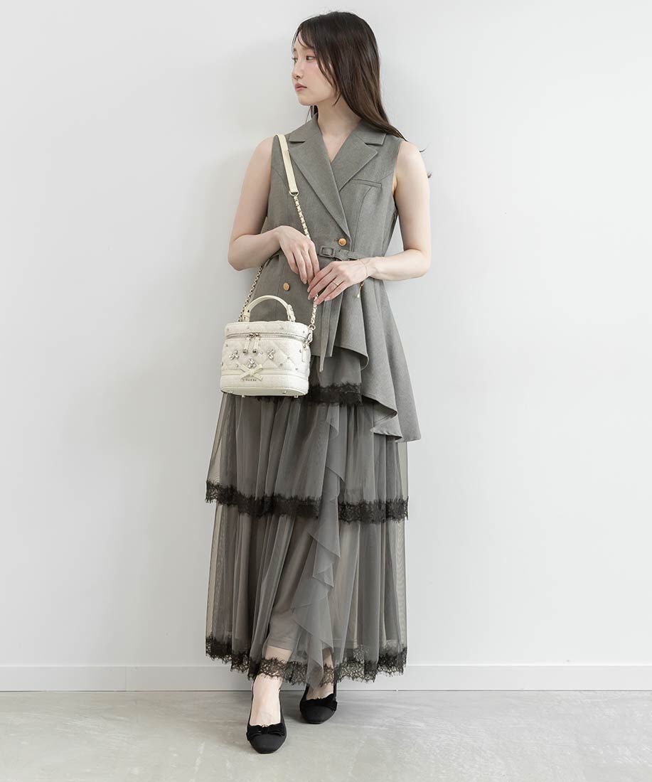  「【Special Bag】2WAY ビジューキルティングバニティバッグ」|ショルダー・メッセンジャー|