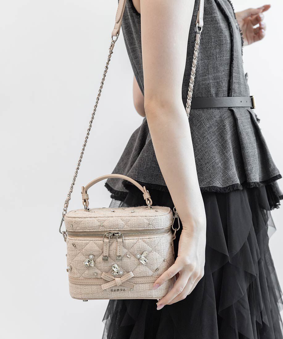  「【Special Bag】2WAY ビジューキルティングバニティバッグ」|ショルダー・メッセンジャー|