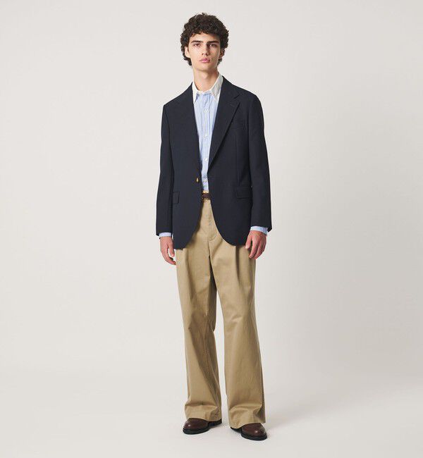 UNITED ARROWS「＜District＞4プライ シングル １ボタン ブレザー」|テーラードジャケット|
