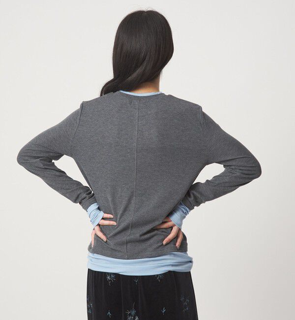 EMMEL REFINES「＜EMMEL REFINES＞EM ベアフライス クルーネック プルオーバー」|Tシャツ・カットソー|