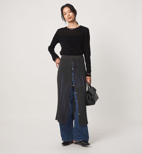 UNITED ARROWS green label relaxing「【別注】＜tyn.TGOR＞パネル ニット スカート」|タイト|