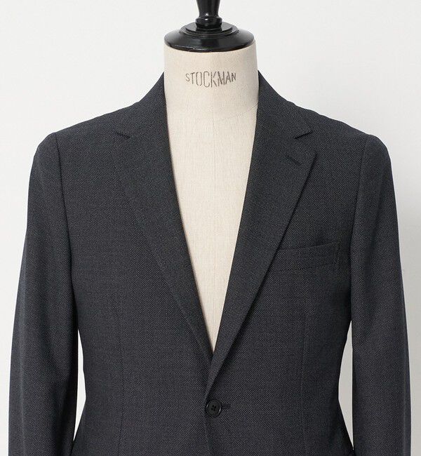 UNITED ARROWS green label relaxing「A+ TWPU バーズアイ 2B スリム セットアップ ジャケット -ストレッチ-」|テーラードジャケット|