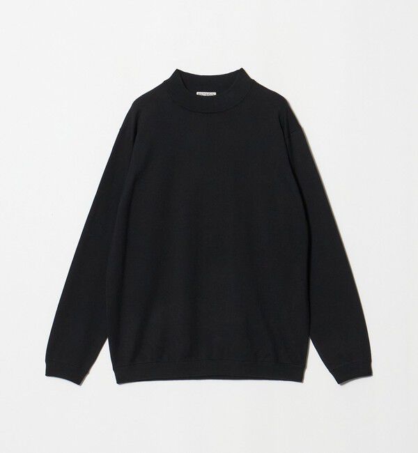 BEAUTY&YOUTH UNITED ARROWS「コットン カシミヤ ジャケットネック ニット ウォッシャブル」|ニット・セーター|BLACK