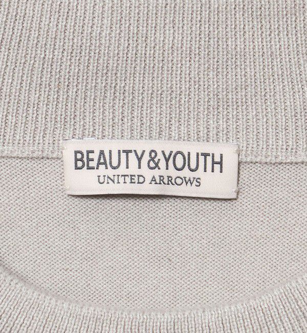 BEAUTY&YOUTH UNITED ARROWS「コットン カシミヤ ジャケットネック ニット ウォッシャブル」|ニット・セーター|