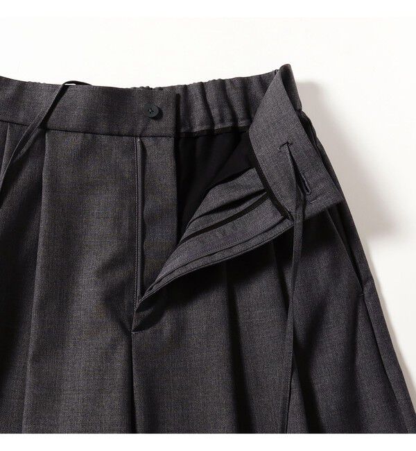 BEAMS SELECTION for WOMEN「ATON / ウールトロピカル ワイドイージーパンツ」|チノ|