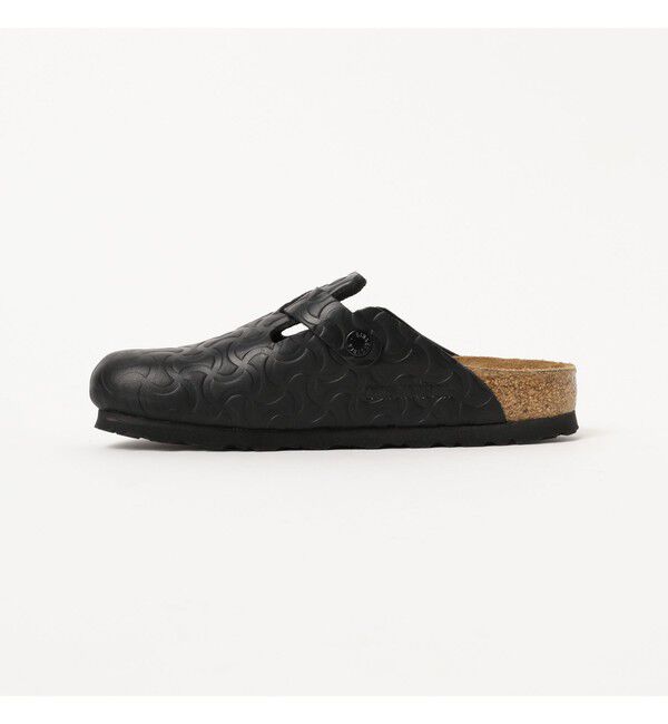 BEAMS SELECTION for WOMEN「【別注】BIRKENSTOCK / BOSTON &ldquo;BONE PATTERN&rdquo; Smooth BLACK」|サンダル|