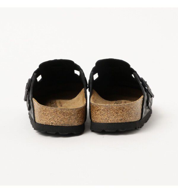 BEAMS SELECTION for WOMEN「【別注】BIRKENSTOCK / BOSTON &ldquo;BONE PATTERN&rdquo; Smooth BLACK」|サンダル|