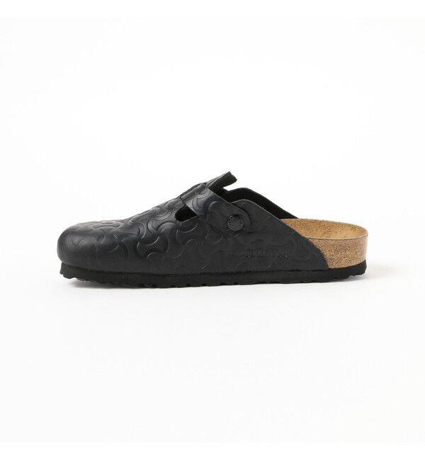 BEAMS SELECTION for WOMEN「【別注】BIRKENSTOCK / BOSTON &ldquo;BONE PATTERN&rdquo; Smooth BLACK」|サンダル|