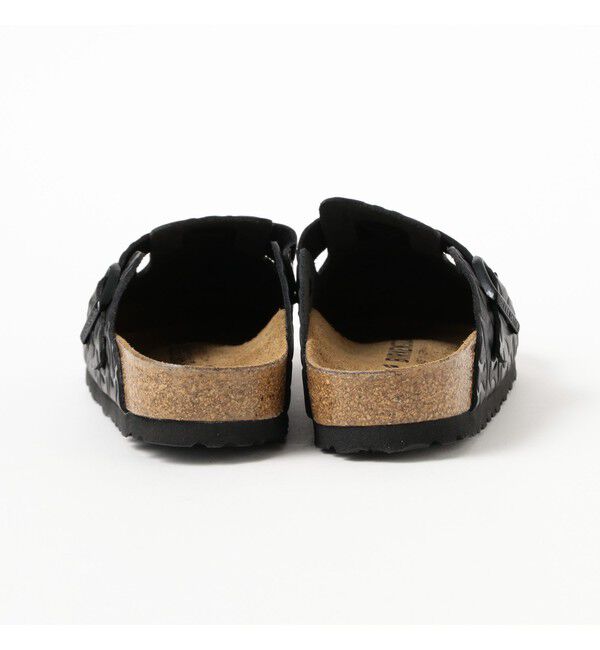 BEAMS SELECTION for WOMEN「【別注】BIRKENSTOCK / BOSTON &ldquo;BONE PATTERN&rdquo; Smooth BLACK」|サンダル|