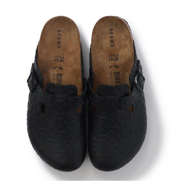 BEAMS SELECTION for WOMEN「【別注】BIRKENSTOCK / BOSTON &ldquo;BONE PATTERN&rdquo; Smooth BLACK」|サンダル|