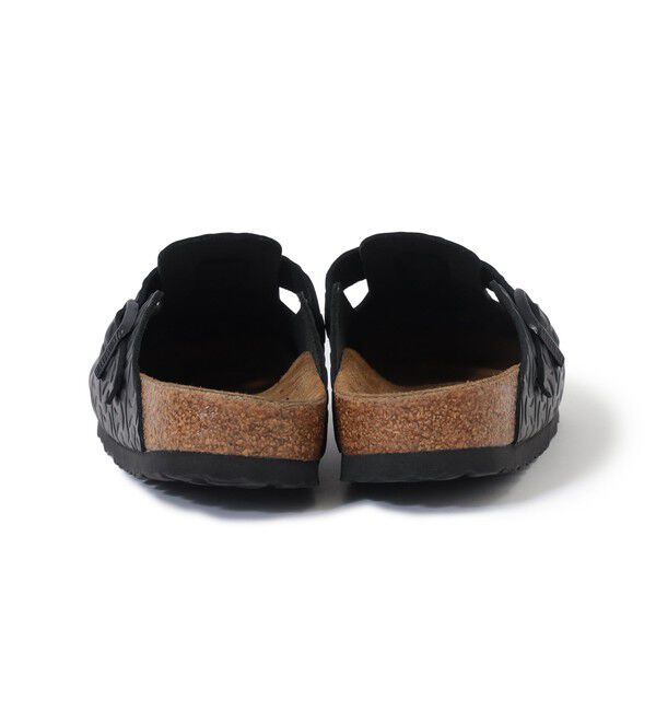 BEAMS SELECTION for WOMEN「【別注】BIRKENSTOCK / BOSTON &ldquo;BONE PATTERN&rdquo; Smooth BLACK」|サンダル|
