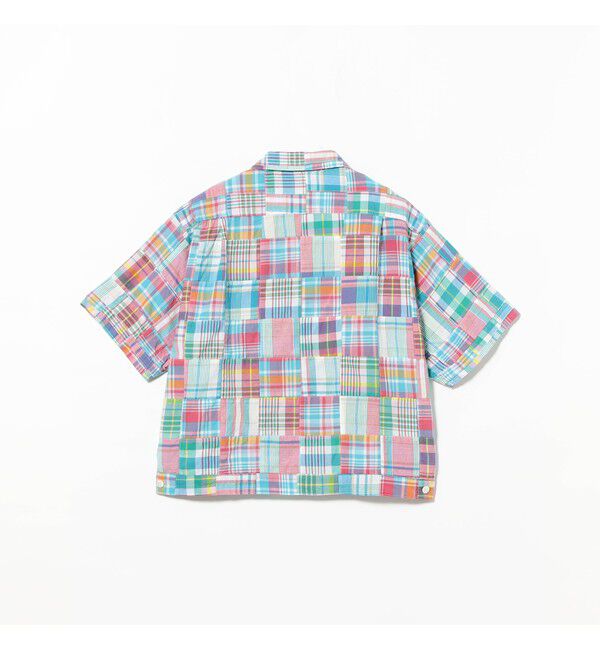 BEAMS PLUS「Cabana Boy-SHT Patchwork Madras Pink」|シャツ・ブラウス|