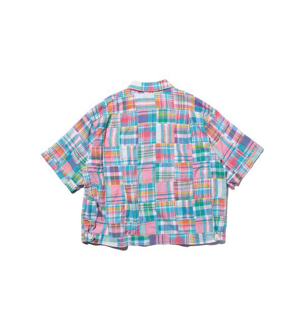 BEAMS PLUS「Cabana Boy-SHT Patchwork Madras Pink」|シャツ・ブラウス|