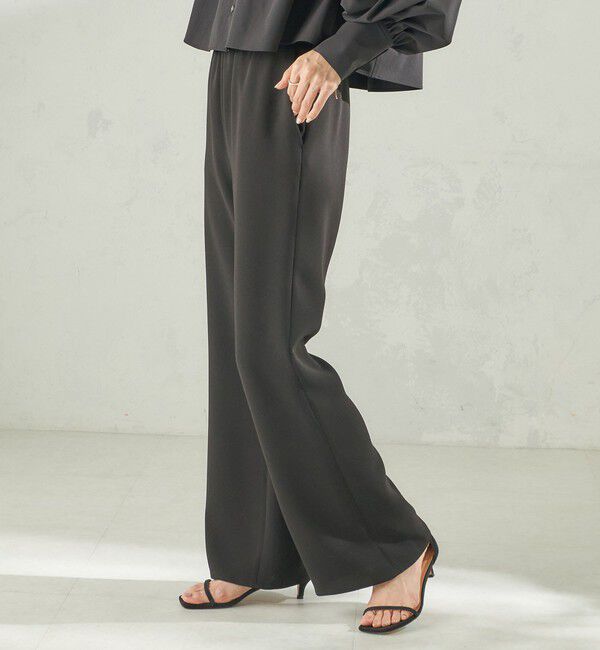 SHIPS for women「堀田茜&times;SHIPS:〈手洗い可能〉ダブルクロス ベルト 付き パンツ」|その他|