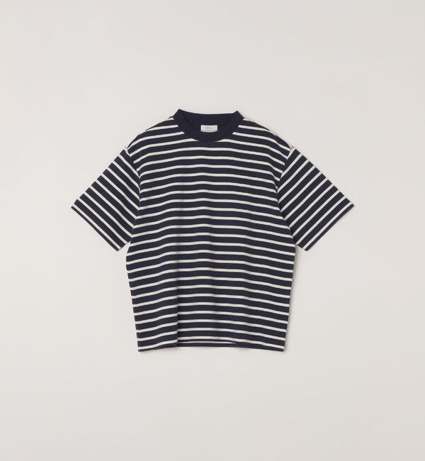 SHIPS any「SHIPS any:〈洗濯機可能〉デザイン リブ ベーシック ボーダー Tシャツ◇」|Tシャツ・カットソー|
