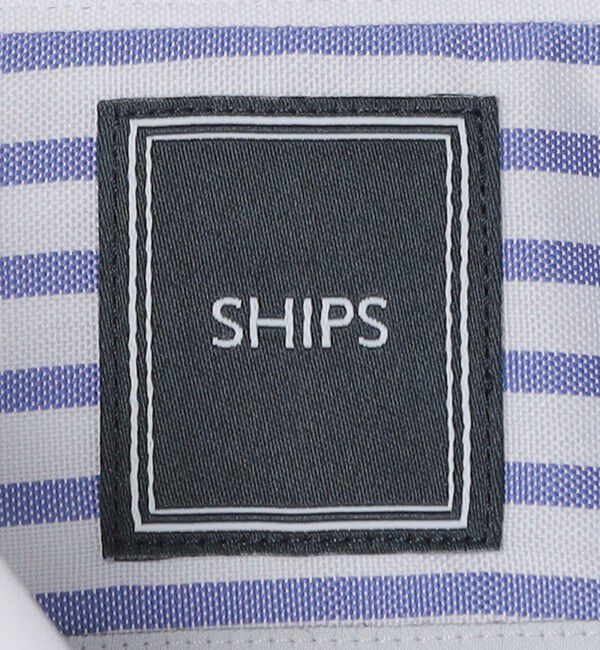 SHIPS「SHIPS: THOMAS MASON ストライプ クレリック ワイドカラー シャツ」|シャツ・ブラウス|