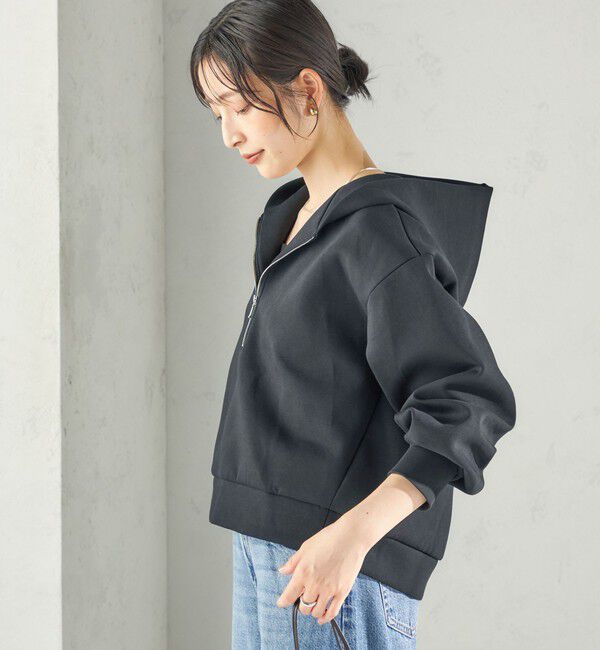 SHIPS for women「《予約》〈洗濯機可能〉エアー ダンボール ジップ アップ フーディー」|パーカー|