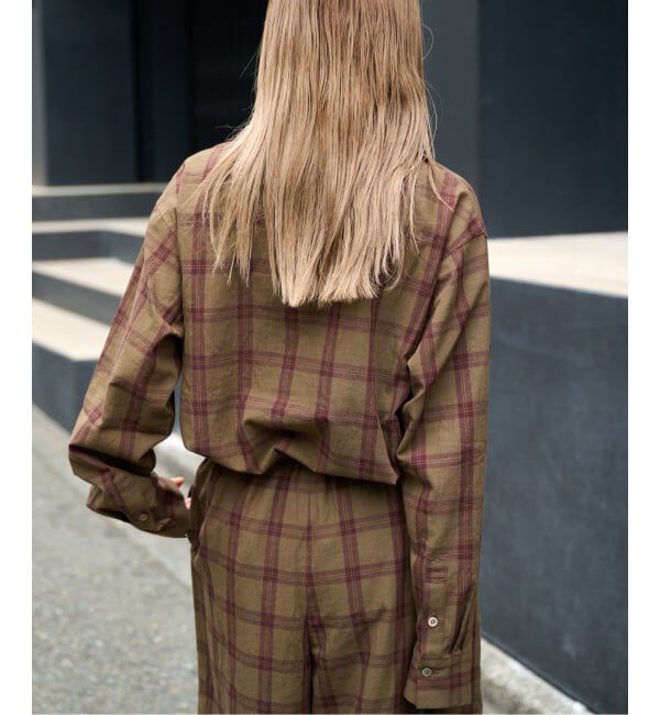 OUTDOOR PRODUCTS Usual Things「PLAIDパターンオープンカラーシャツ」|シャツ・ブラウス|