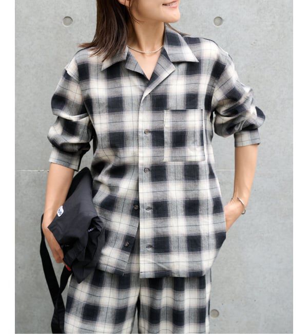 OUTDOOR PRODUCTS Usual Things「PLAIDパターンオープンカラーシャツ」|シャツ・ブラウス|