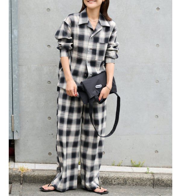 OUTDOOR PRODUCTS Usual Things「PLAIDパターンオープンカラーシャツ」|シャツ・ブラウス|