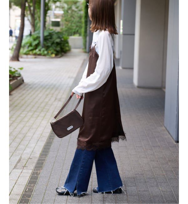 OUTDOOR PRODUCTS Usual Things「サテンレースキャミワンピース」|ワンピース|