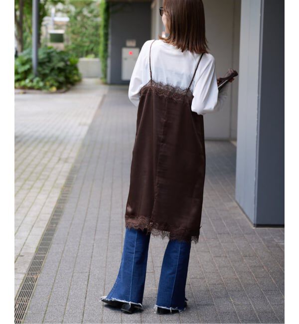OUTDOOR PRODUCTS Usual Things「サテンレースキャミワンピース」|ワンピース|