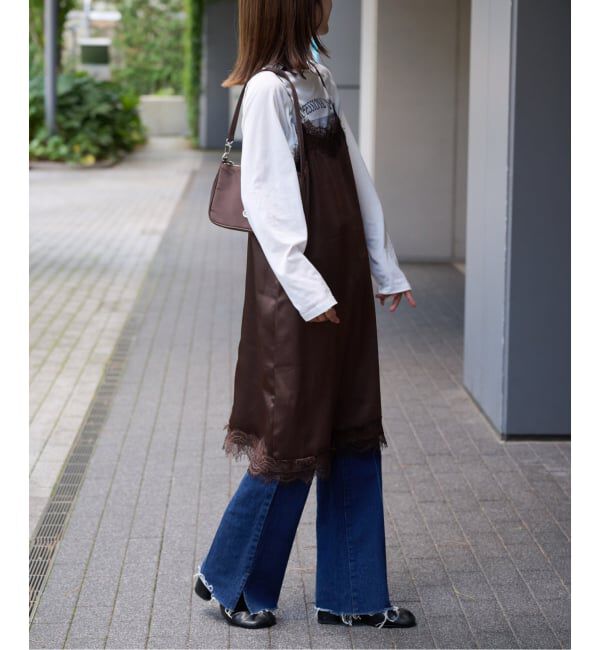 OUTDOOR PRODUCTS Usual Things「サテンレースキャミワンピース」|ワンピース|