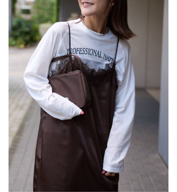 OUTDOOR PRODUCTS Usual Things「サテンレースキャミワンピース」|ワンピース|