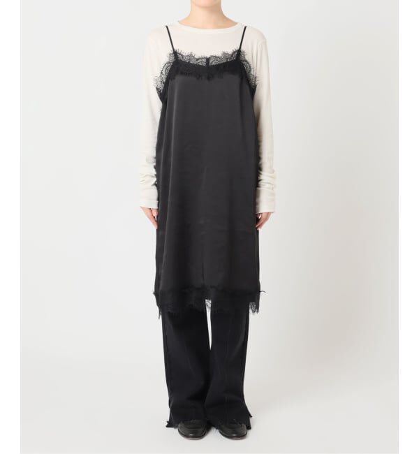 OUTDOOR PRODUCTS Usual Things「サテンレースキャミワンピース」|ワンピース|
